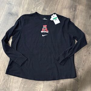 Nike Black Long Sleeve Tee with Graphic